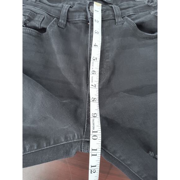 Judy Blue Destroyed Boyfriend Jeans Women's Sz 27 Black Hi Waist Denim - Picture 10 of 16